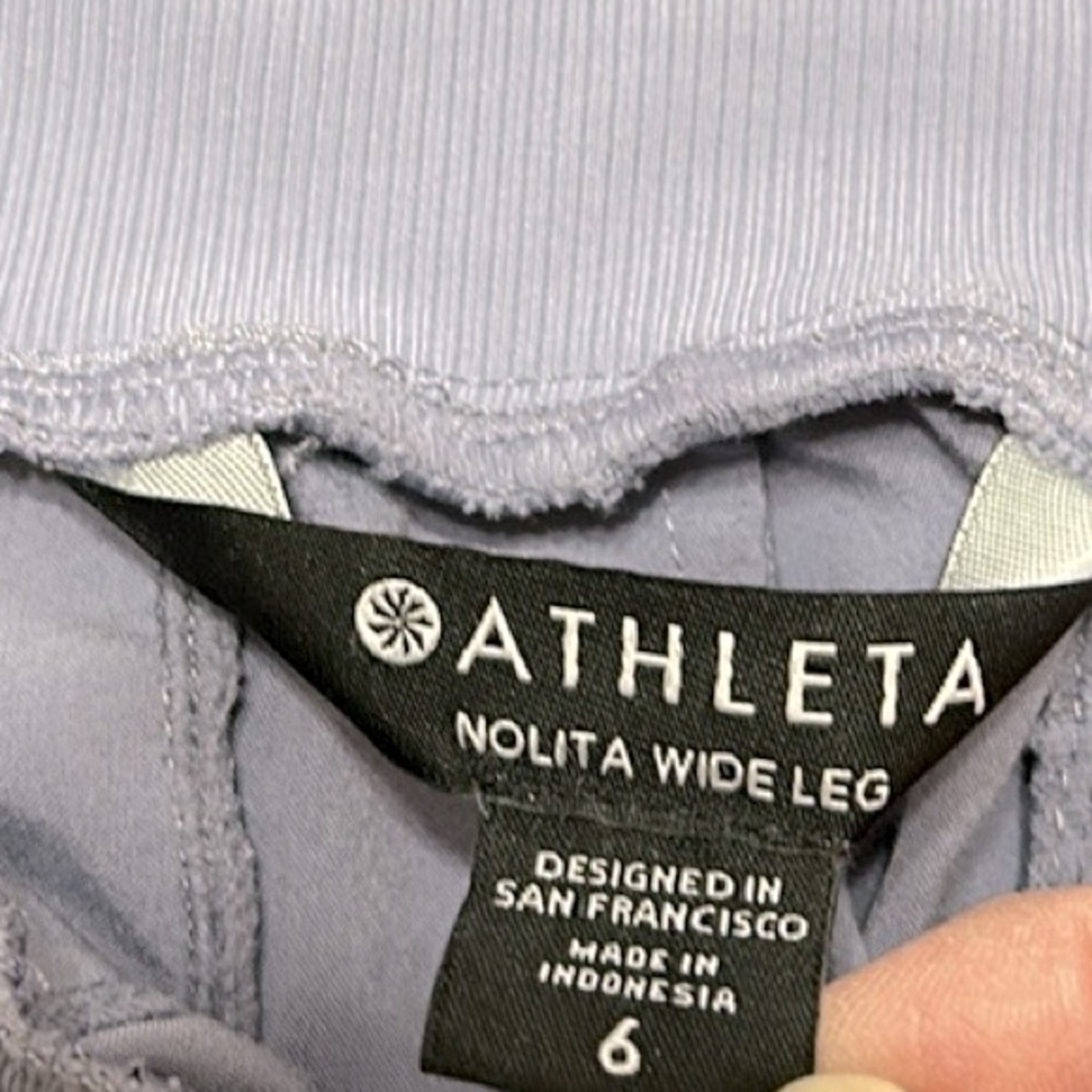 Athleta Women's Wide Leg Pants in Light Gray - Picture 5 of 13